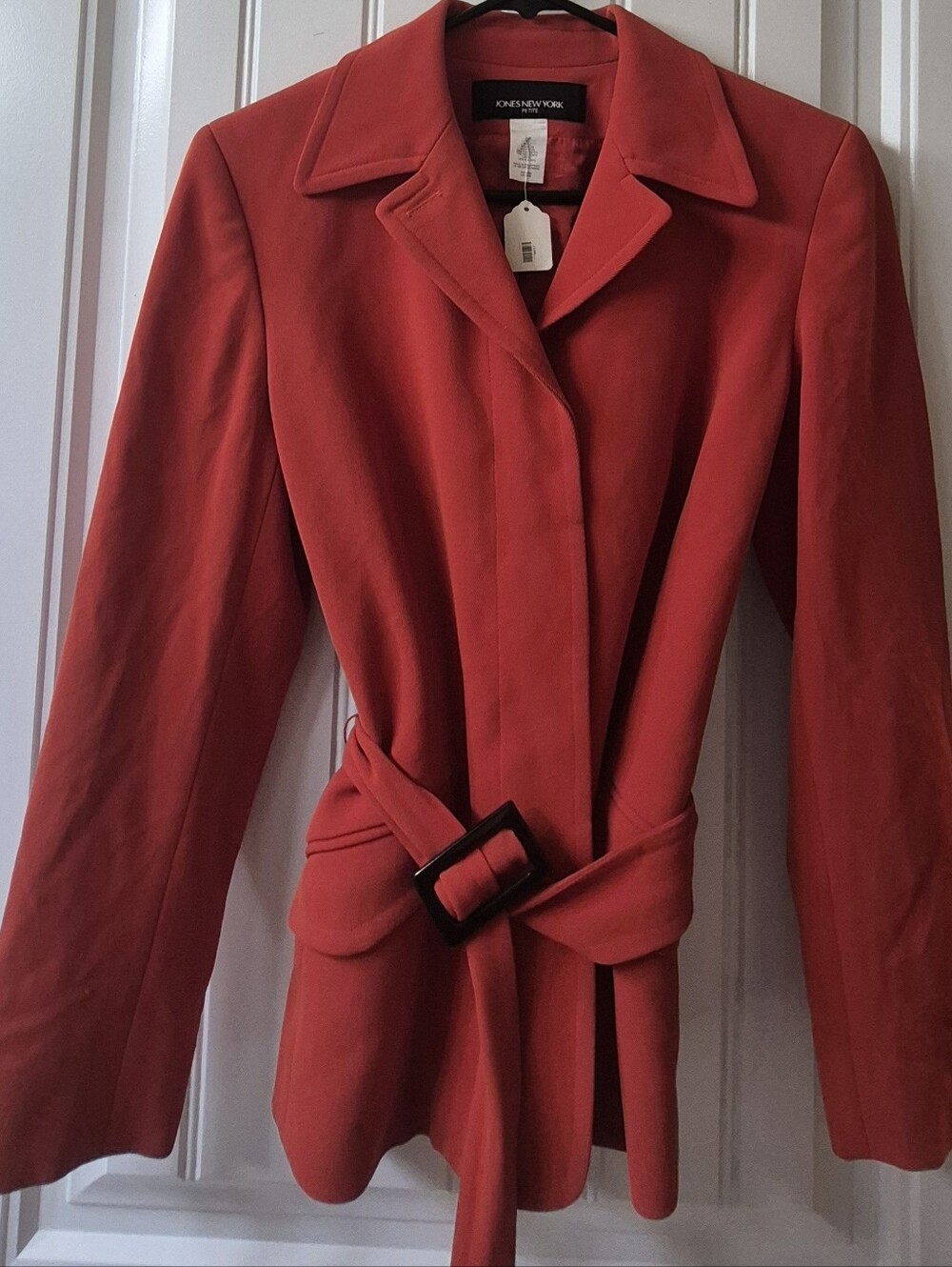 Womens Jones New York Orange Blazer Jacket Size 6P New With Tags